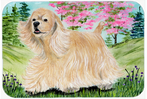 East Urban Home Cocker Spaniel Rectangle Glass Cutting Board