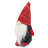 Fabric Gnome Table Sitter Set of 12 3.3" x 2.8" x 6.7"H Red/Gray/White
