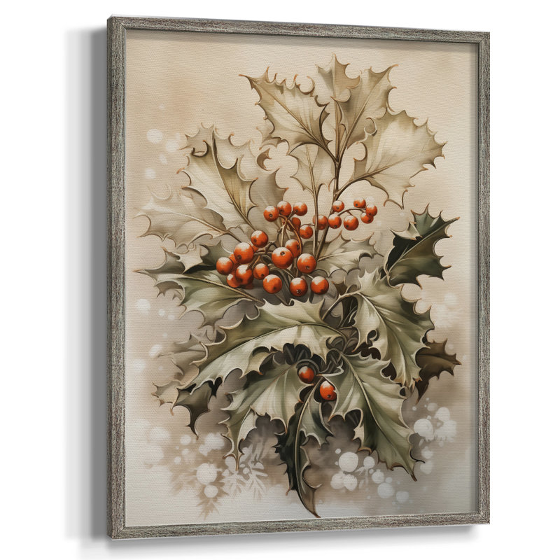 «Christmas Holiday Art DCCIV», reproduction d'art encadrée - bois massif, H 30 po x l 24 po