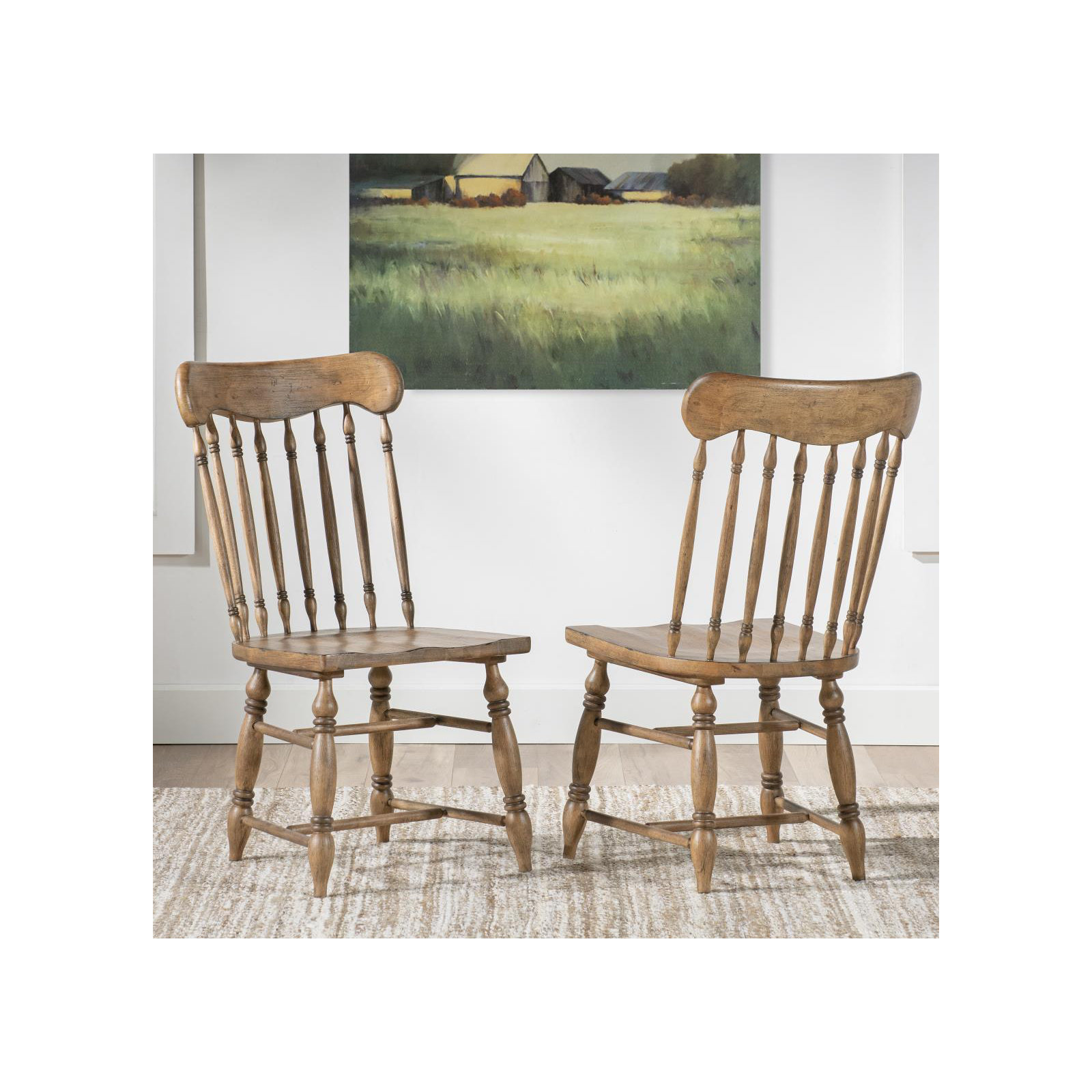 Country Living Side Chair, Brown