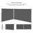 236.5'' W Double Folding Side Awning Retractable Patio Awning-96057296-85439482