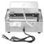 Machine à beignet électrique, machine à beignet commerciale avec surface antiadhésive 1550W, machine à gaufres chauffante double face à 12 trous pour 12 beignets, température 122-572 ?, pour un usage domestique