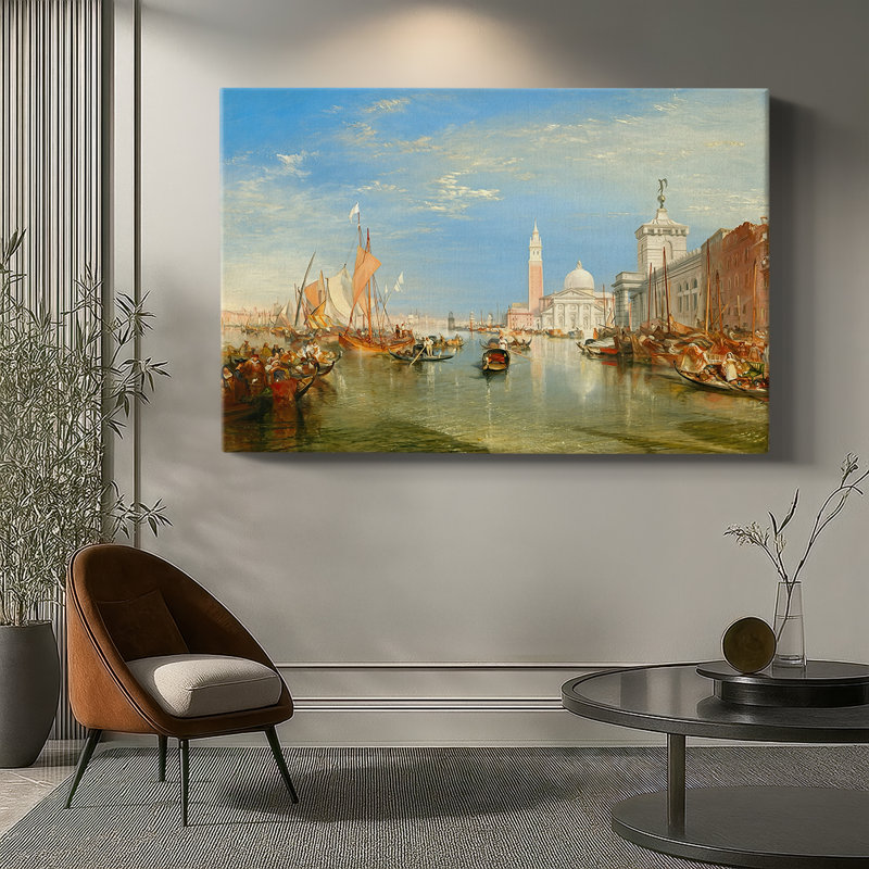 Venice: The Dogana and San Giorgio Maggiore-J.M.W. Turner-Gallery Wrapped Canvas-1834, 40 x 60
