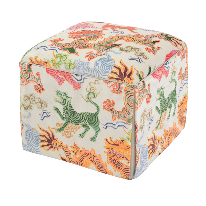 Chelsea Square Ottoman, Tibetan Tiger