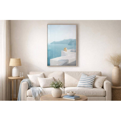 Aegean Terrace - 48" x 32" - Canvas in Frame