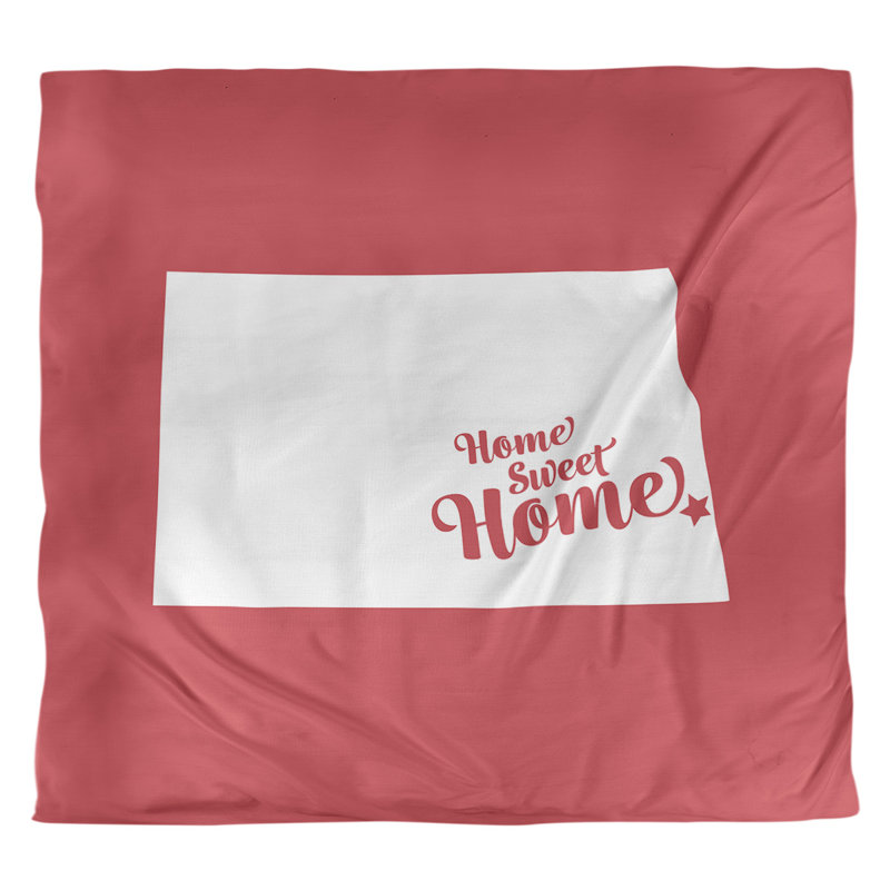 Housse de couette pour la maison, Housse de couette pour très grand lit, Rouge, Microfibre