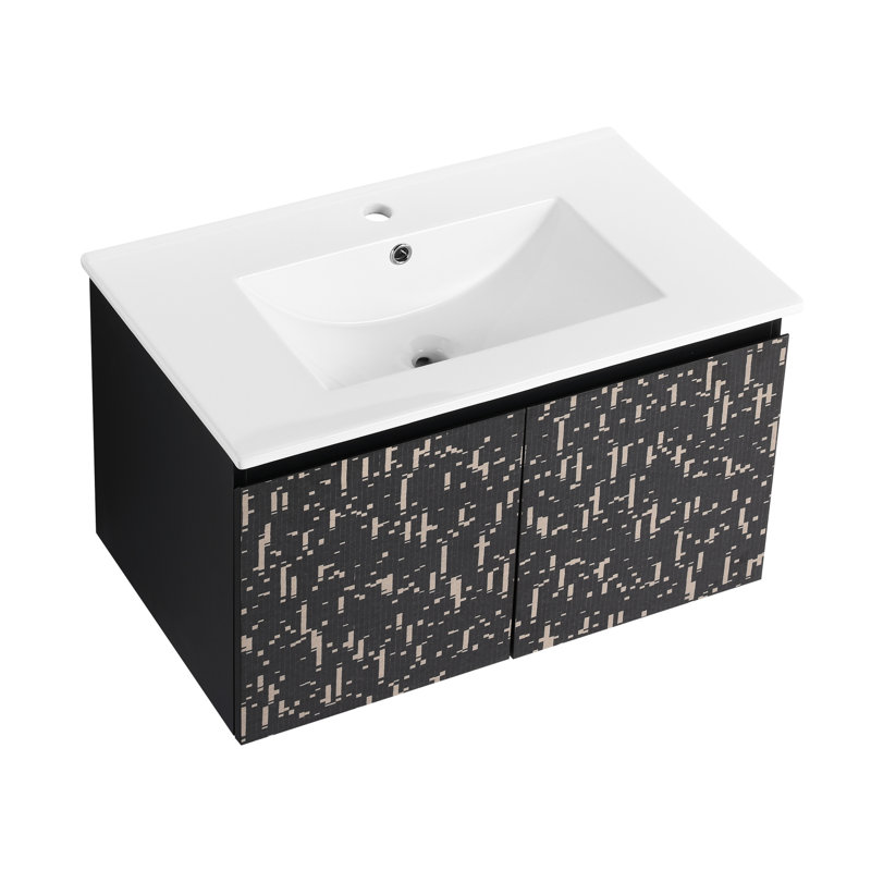 Meuble-lavabo moderne avec lavabo en céramique