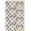 Tapis intérieur / extérieur bleu / blanc à motif géométrique Arneshia-117303662