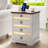 3 -Drawer Nightstand with 1 - Hidden Drawer-825579007