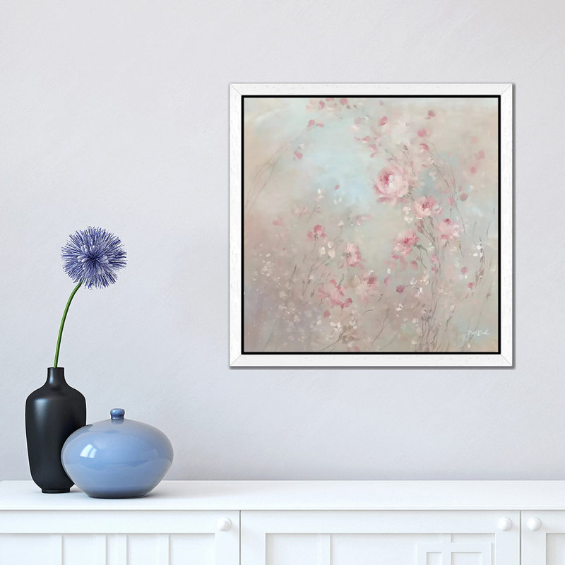 Embrace by Debi Coules - Painting on Canvas, 93.98 cm H x 93.98 cm W, White Framed