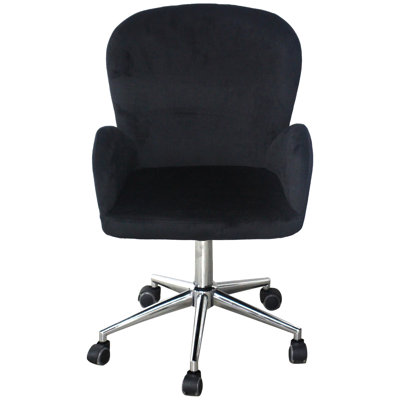 Fiona Side Pleated Makeup Vanity Chair with 360 Degree Swivel Perfect Vanity Chair for Dressing Room