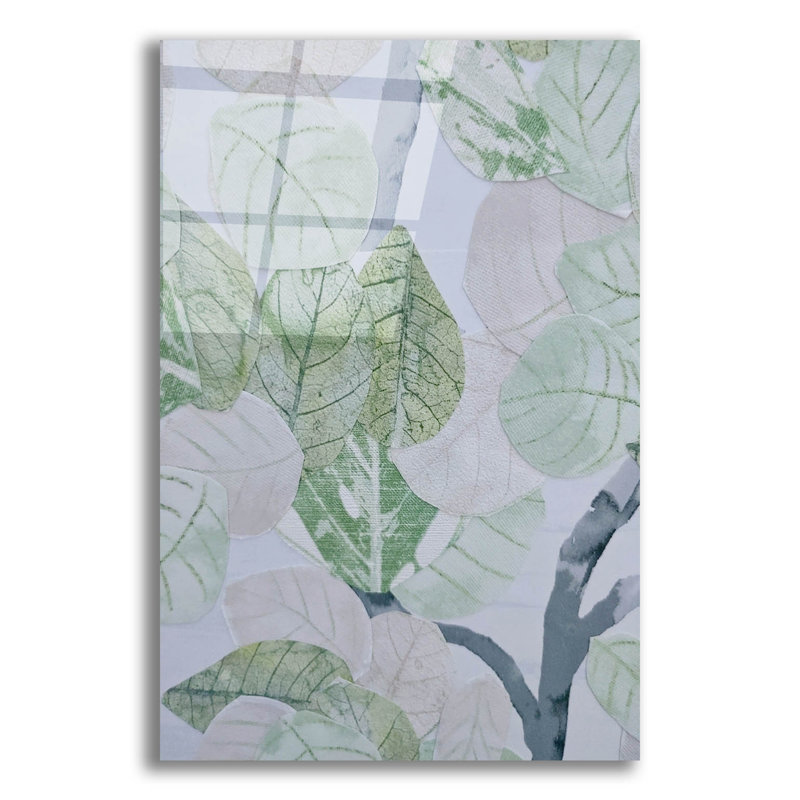  «Aspen Spring Leaves 2» par Coco Good, art mural en verre acrylique, 16 po x 24 po