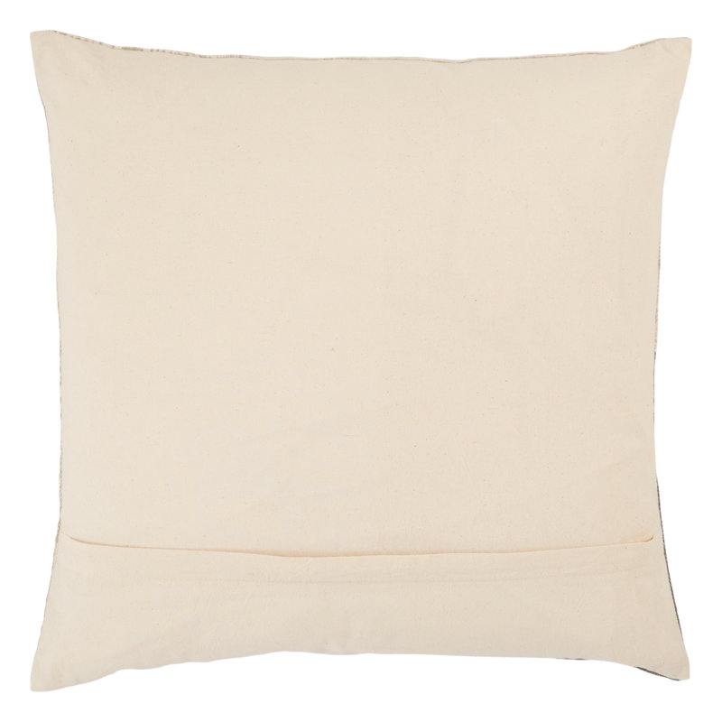 Square Throw Pillow, Light Pink/Gray, No Fill