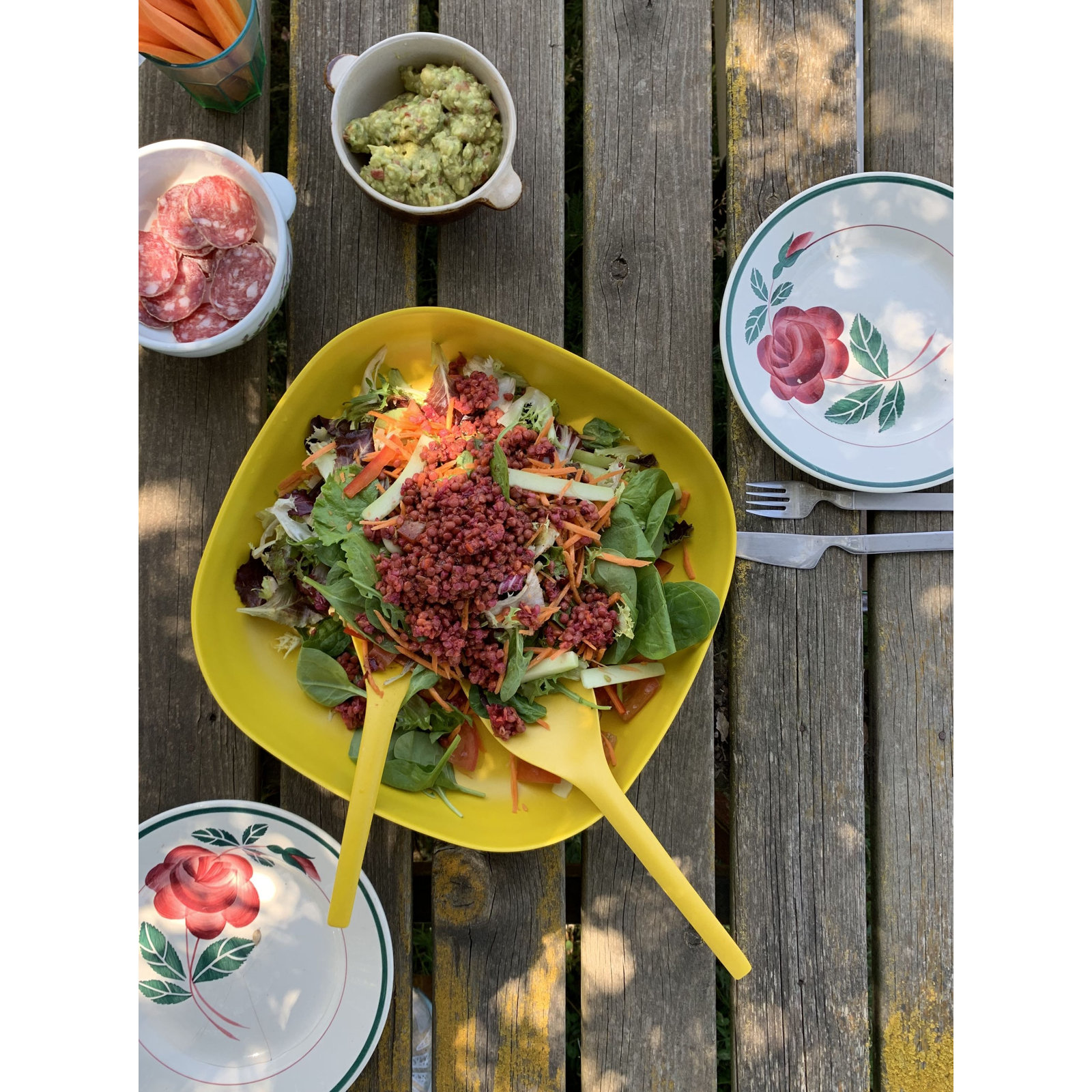Gusto Bamboo Salad Bowl, Lemon