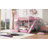 Hatina Kids Castle Style Storage Bunk Bed with Slide and Stairs-987003168-955171115