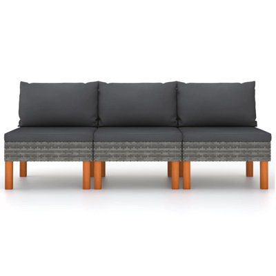 23.8" Wide Patio Sofa with Cushions