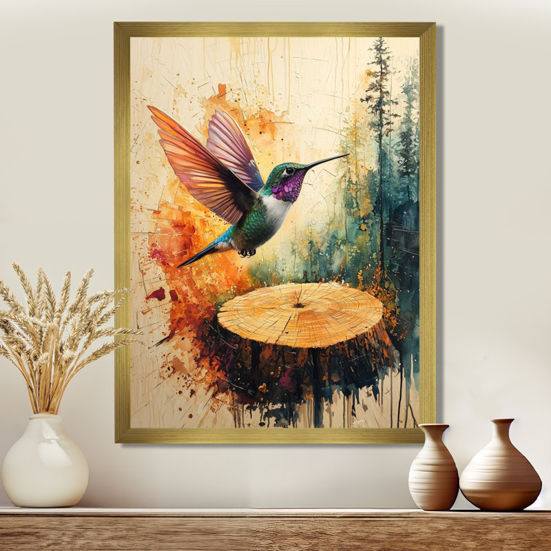 Gotay - animaux, reproduction d'art sur toile, H 32 po x l 16 po, Reproduction encadrée d'une seule photo, Doré