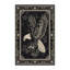 Tapis oriental moelleux doux et moelleux de style oriental à motif oriental gris-1070365788