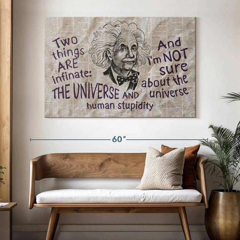 Tergel Infinite Universe And Stupidity, 34" H x 51" W