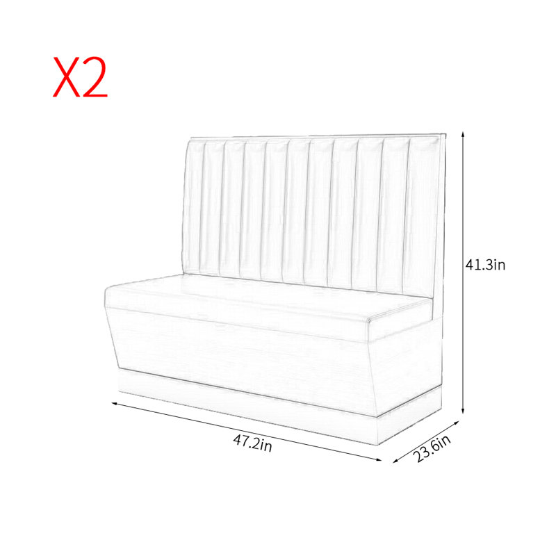 Banc de rangement Modern Modern, Gris