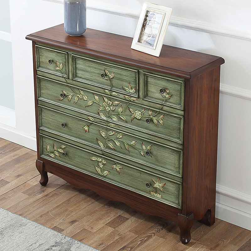 Buffet décoratif rétro en bois manufacturé