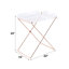 Table-plateau en acrylique et cuivre transparent Cercie