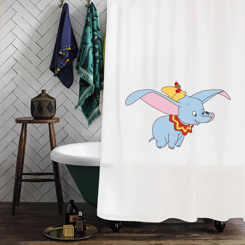 Polyester Shower Curtain With Hooks