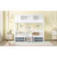 Structure de lit simple en bois, blanc-745186538-745186539