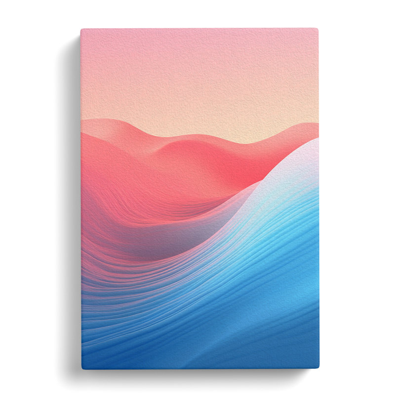 Wave Modern Minimalism - Print, 76cm H x 50cm W x 3cm D