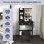 Modern small Vanity Desk ,featuring 3 modes of LED lighting with adjustable brightness-130619973