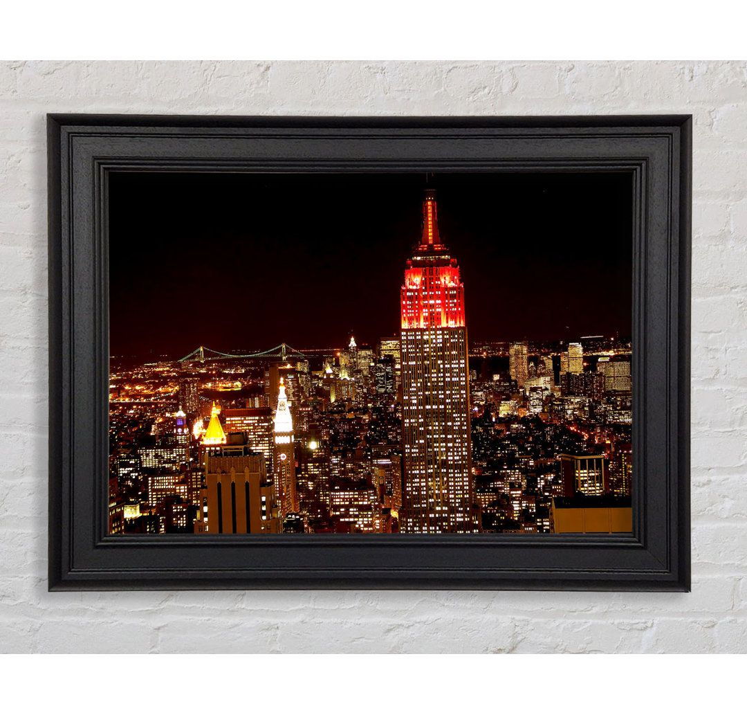 New York Empire State Red Top - Druck