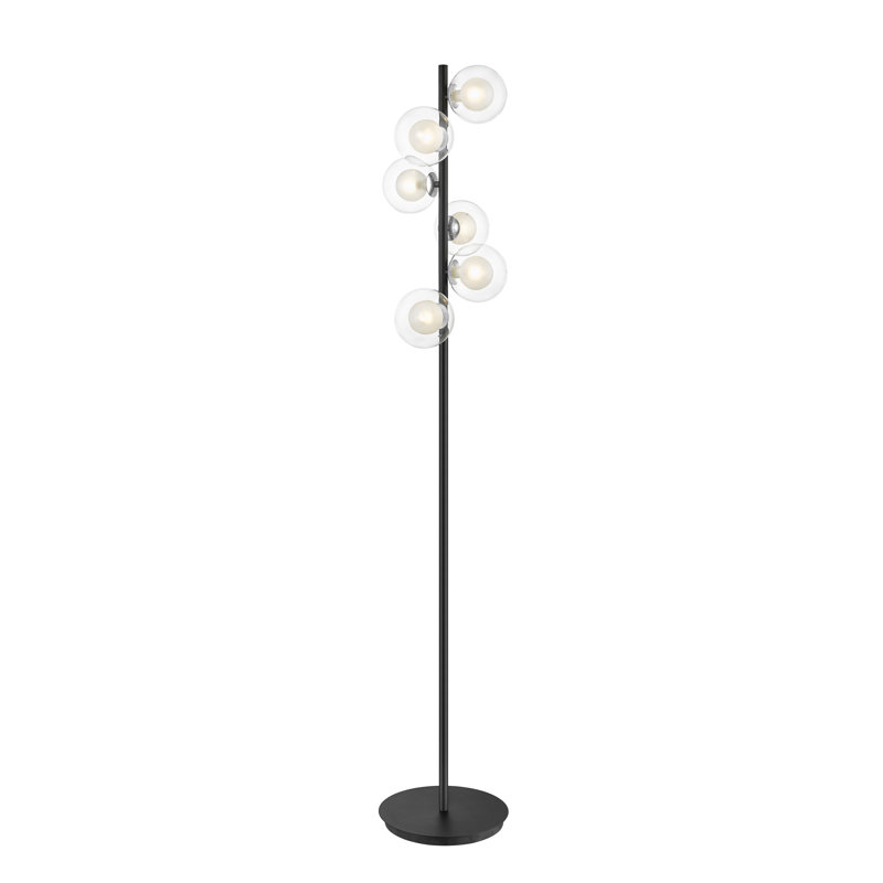 Keansburg 160cm Traditional Floor Lamp, Chrome