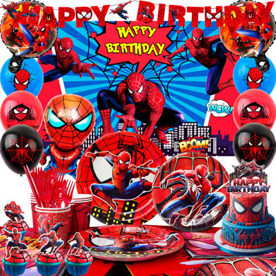 Spider Man Theme Birthday Party Supplies
