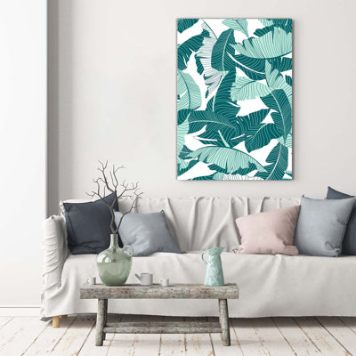 Tropical Leaves - Wrapped Canvas Print