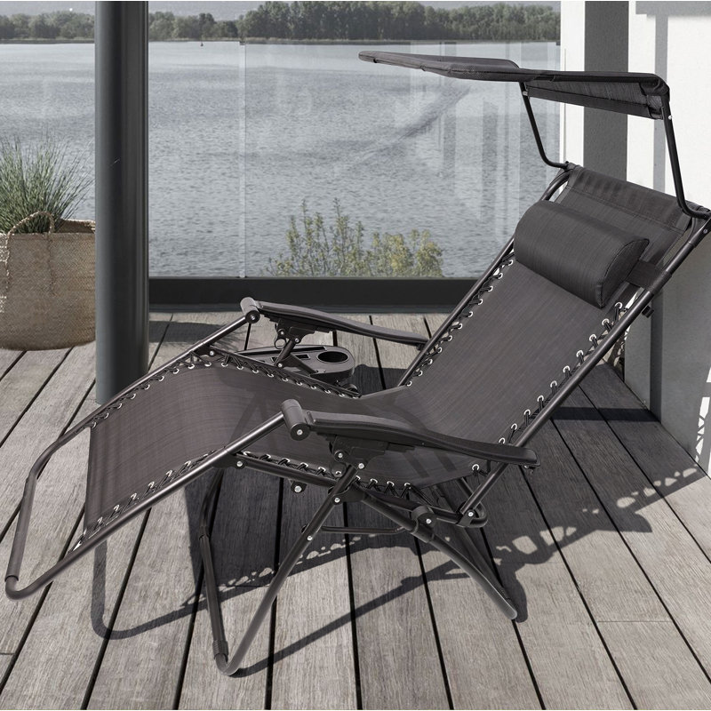Hutzler Folding Camping Bench, Black