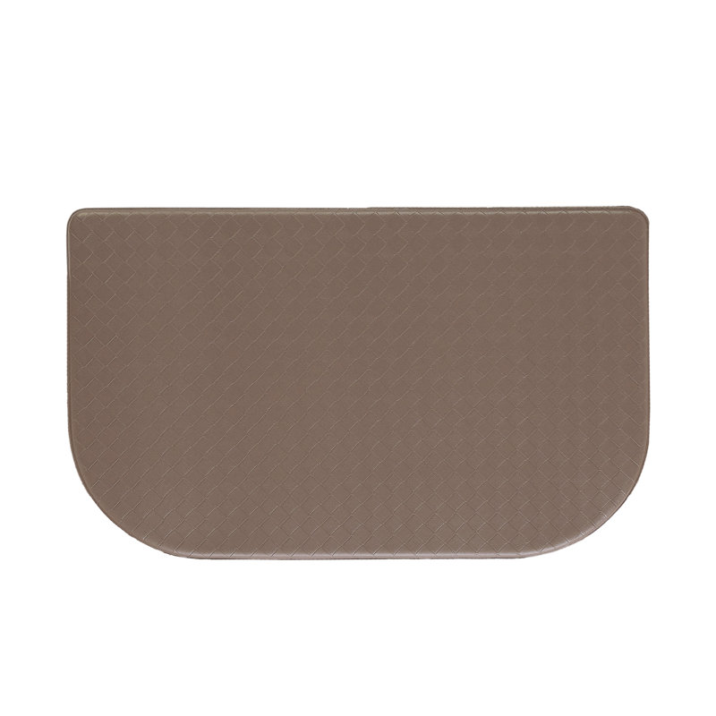 Mocha Basketweave Anti-Fatigue Kitchen Mat 17.5" x 48"