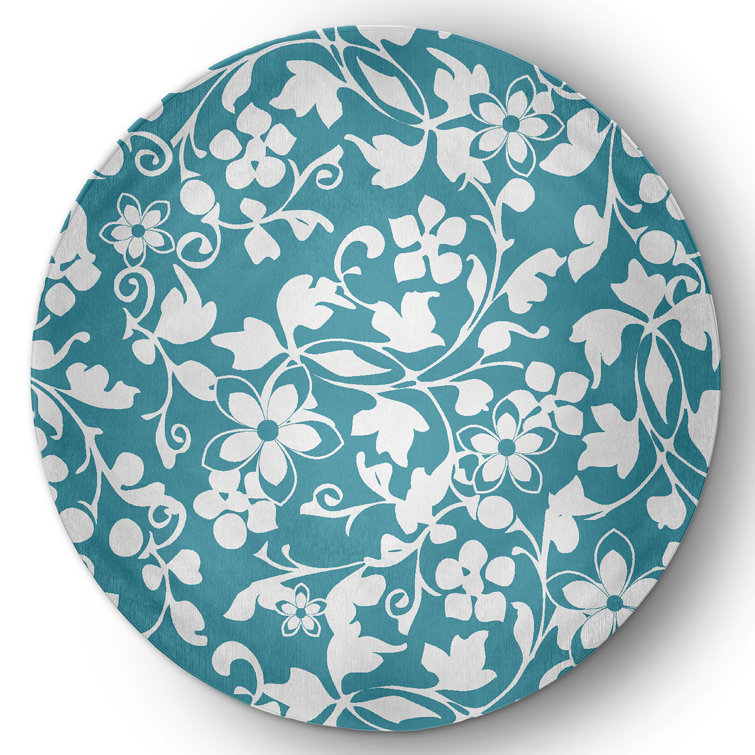 Chenille Floral Indoor Rug