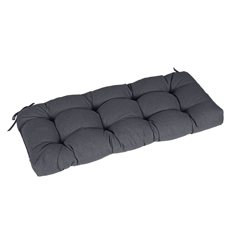 Outdoor 5"H Bench Seat Cushion, Gray, 42" W x 19" D