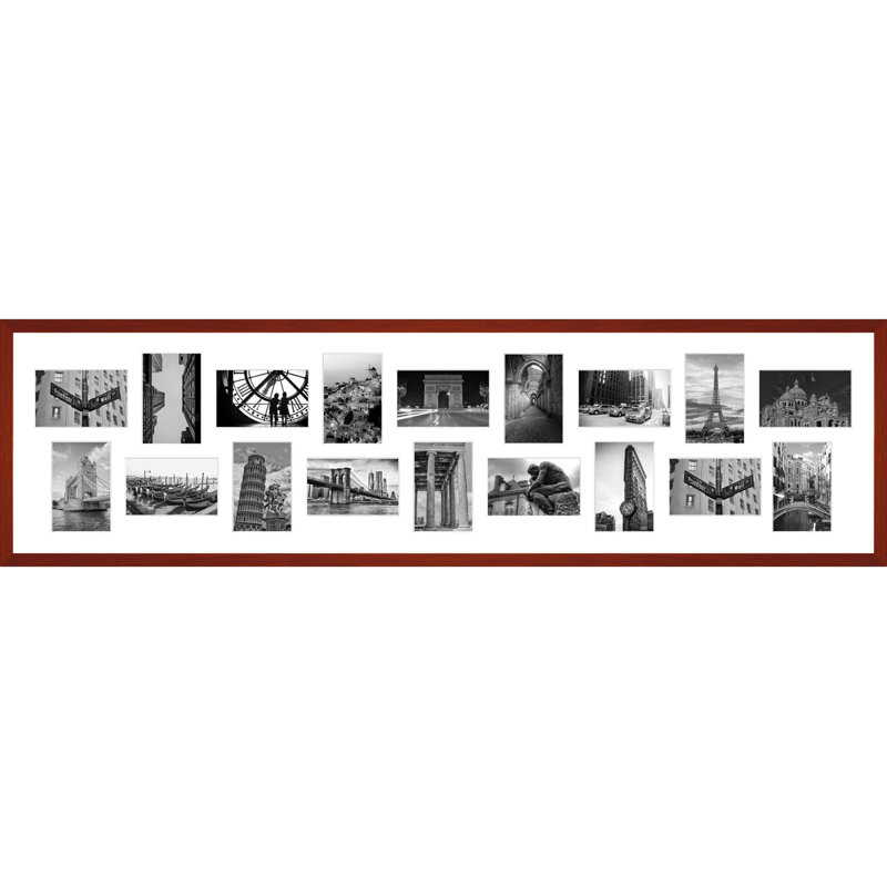 Kuwan Wood Collage Frame, Cil, 7cm x 10cm
