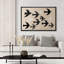 Noir et blanc, hirondelle, oiseaux, Art animalier, minimaliste, art mural moderne, décoration de salon-102832980-102832981