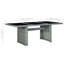 Promfret Rectangular Metal Outdoor Dining Table , 200cm cm W 100cm cm D-287451427