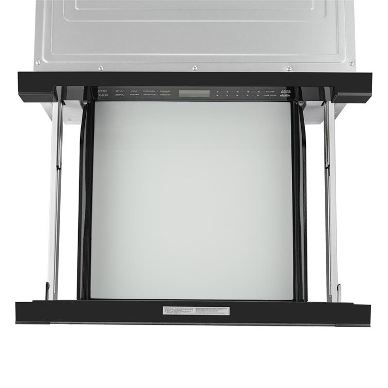 Cosmo 24 In. Haven Collection 1.2 Cu. Ft. Built-in Microwave Drawer, 1000w, Touch Controls, Defrosting Rack In Matte Black