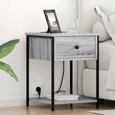 Bedside Cabinet With Drawer 2 Pcs 42 X 41 X 56 Cm