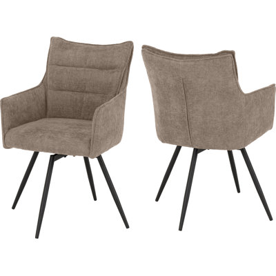 Wahpeton Carver Swivel Dining Chair (Set Of 2)