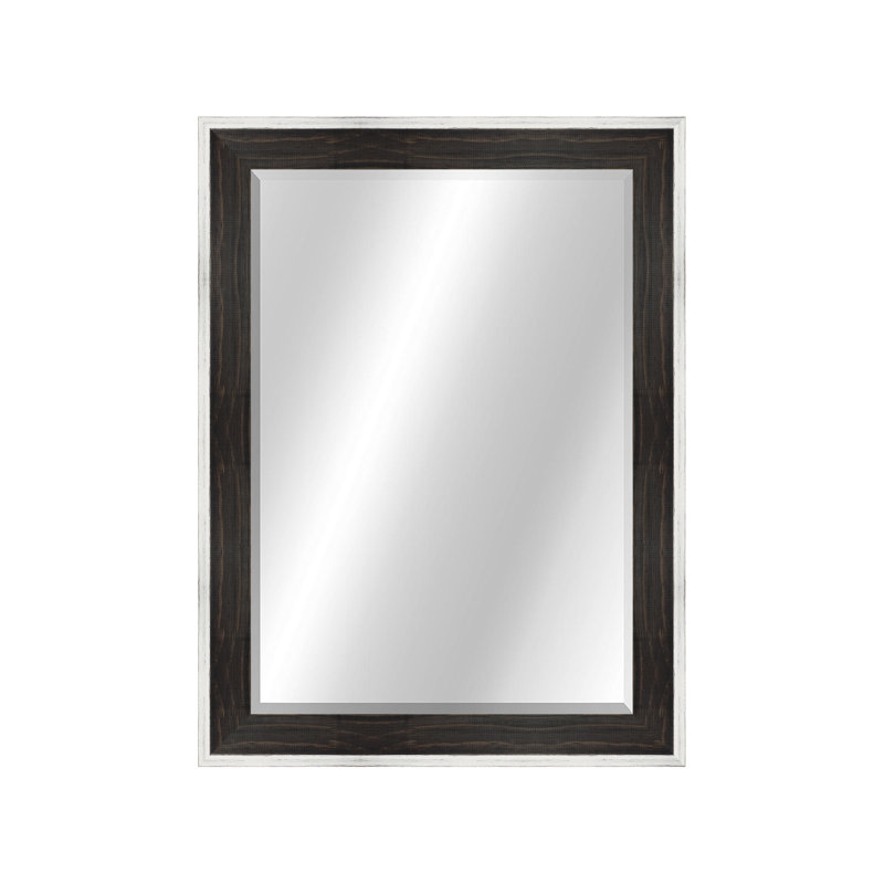 Bois naturel, 34,5 po x 28,5 po, Blanc / noir