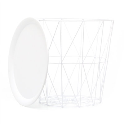 Izchak Tray Table with Storage