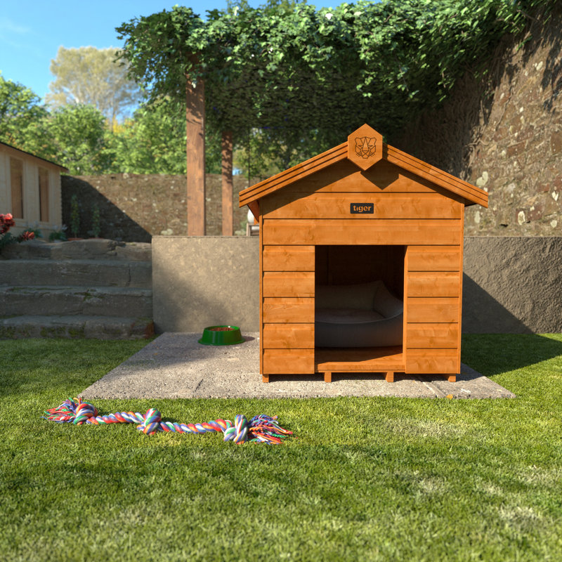 Tiger Shiplap Dog Kennel