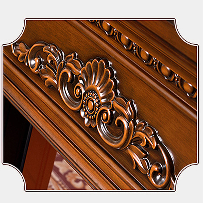 Foyer simple de style européen Euro-American, Brun, 59.06"