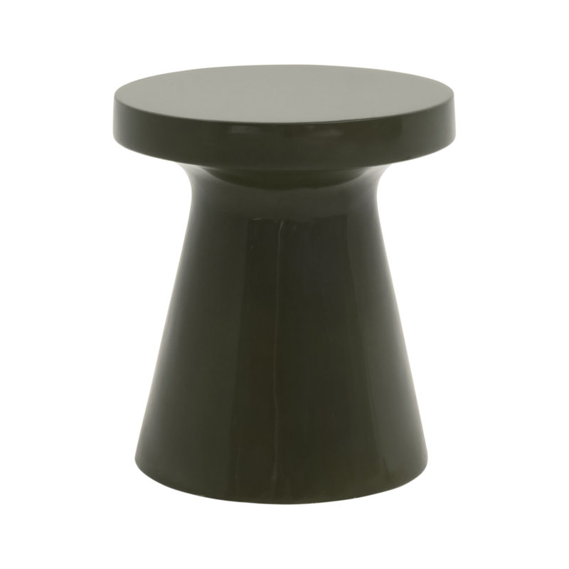 Lindgren End Table, Polished Olive