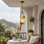 Luminaire suspendu en verre Artistic Parrot